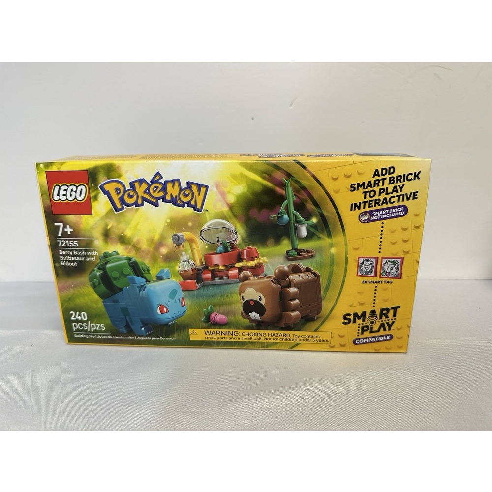 LEGO POKEMON: Berry Bash with Bulbasaur and Bidoof SMART PLAY (72155) SEALED